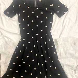 Black and white H&M polka dot dress